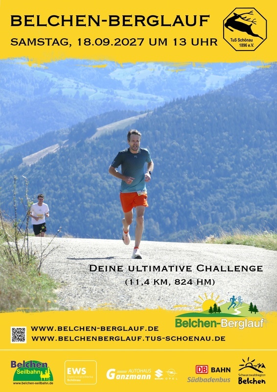 Plakat des 21. Belchen-Berglaufs Plakat des 21. Belchen-Berglaufs