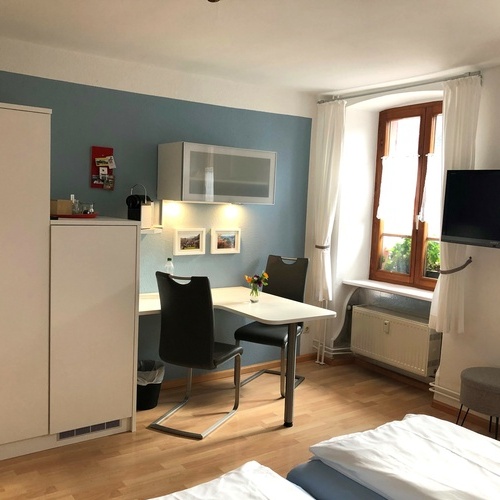 Eines der beiden Doppelzimmer. - Eines der beiden Doppelzimmer. -